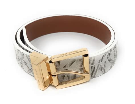 michael michael kors reversible logo and leather belt|Michael Kors reversible belt women's.